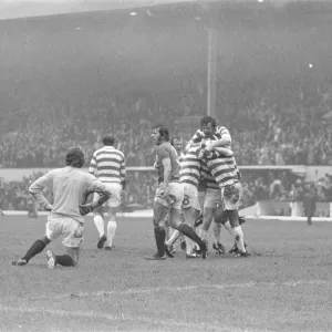 The 1975 Glasgow Cup Final contested between Rangers and Celtic at Hampden Park The 1975 Glasgow Cup Final contested between Rangers and Celtic at Hampden Park