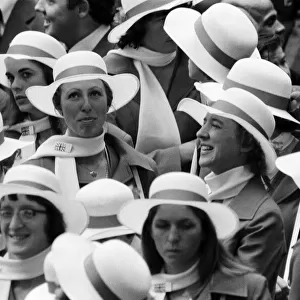 The 1976 Summer Olympics in Montreal, Canada. Pictured, Princess Anne at the opening