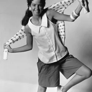 1980s Women's Fashion Print: Shorts, Blouses and Jumper