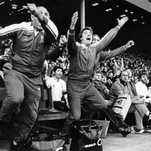 1982 League Cup Final at Wembley Stadium. Liverpool 3 v Tottenham Hotspur 1 1982 League Cup Final at Wembley Stadium. Liverpool 3 v Tottenham Hotspur 1