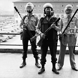 1982 World Cup Spain Spanish police in full riot gear