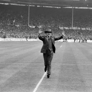 1984 FA Cup Final at Wembley Stadium. Watford chairman Elton John pictured before kick 1984 FA Cup Final at Wembley Stadium. Watford chairman Elton John pictured before kick