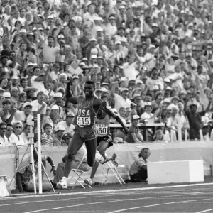 The 1984 Summer Olympics in Los Angeles. Carl Lewis. August 1984 The 1984 Summer Olympics in Los Angeles. Carl Lewis. August 1984