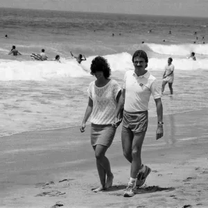 The 1984 Summer Olympics in Los Angeles. Eamonn Martin and his girlfriend Julie Hull The 1984 Summer Olympics in Los Angeles. Eamonn Martin and his girlfriend Julie Hull