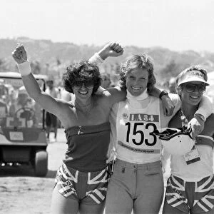 The 1984 Summer Olympics in Los Angeles. Equestrians Diana Clapham