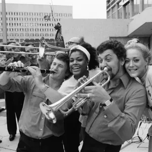 1986 Birmingham International Jazz and Blues Festival, Artists, Photo-call, 4th July 1986 1986 Birmingham International Jazz and Blues Festival, Artists, Photo-call, 4th July 1986