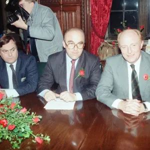 1989 Labour Party Shadow Cabinet, newly elected, Photocall, Westminster, London