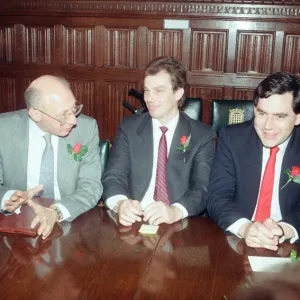 1989 Labour Party Shadow Cabinet, newly elected, Photocall, Westminster, London