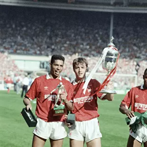 1990 Littlewoods Cup Final at Wembley Stadium. Nottingham Forest 1 v Oldham Athletic 0