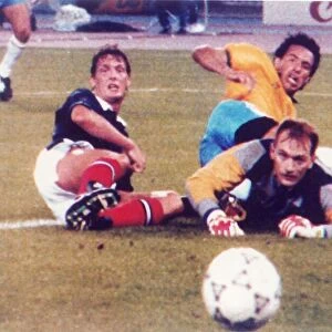 1990 World Cup First Round Group C match in Turin, Italy. Brazil 1 v Scotland 0
