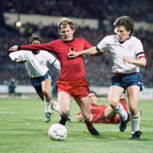 1990 World Cup Qualifier at Wembley Stadium. England 5 v Albania 0 1990 World Cup Qualifier at Wembley Stadium. England 5 v Albania 0