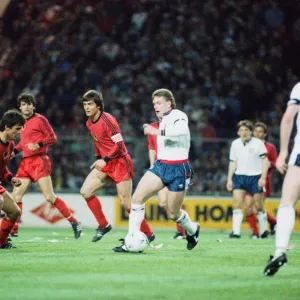 1990 World Cup Qualifier at Wembley Stadium. England 5 v Albania 0 1990 World Cup Qualifier at Wembley Stadium. England 5 v Albania 0