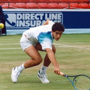 1991 Manchester Open Print - Pete Sampras in Action