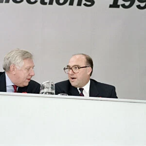 1992 Labour Party leadership election. Roy Hattersley and John Smith. 10th July 1992