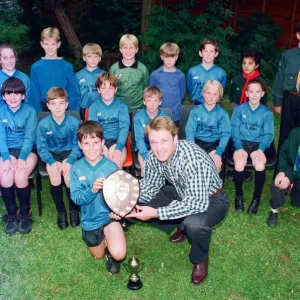 1st Eaglescliffe Cubs Football Team are presented with medals 1st Eaglescliffe Cubs Football Team are presented with medals