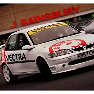 2. 5 V6 Vauxhall Vectra Challenge Race car February 1999 is taken shopping to Sainsburys