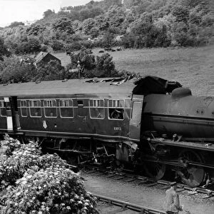 More than 200 passengers had a narrow escape at Hexham Station on 1st July 1957
