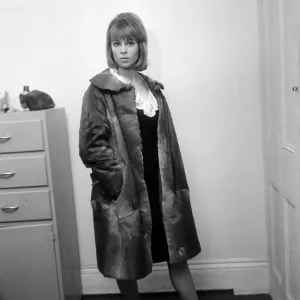 21-year-old actress Julie Christie wearing a seal-skin coat. 29th January 1963 21-year-old actress Julie Christie wearing a seal-skin coat. 29th January 1963