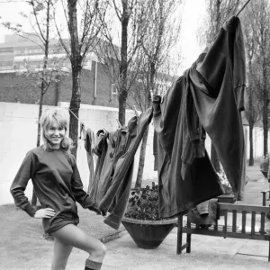 Karen Adamson, Leigh Borough Football Club mascot, in 1972 print Karen Adamson, Leigh Borough Football Club mascot, in 1972 print