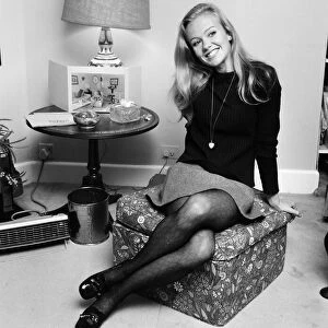 23-year-old Hayley Mills at her Chelsea home today, she has been selected to play