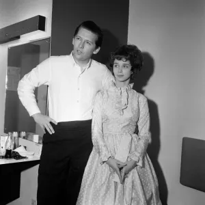 26-year-old Jerry Lee Lewis with his third wife, 17-year-old Myra