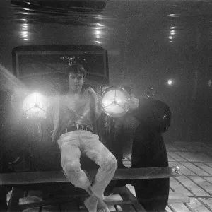 27 year old actor Michael Crawford, who doesn t use stunt men in dangerous parts