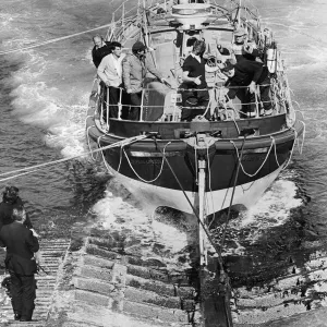 Print of the William Gammon lifeboat's final departure