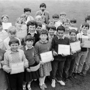 Dalton Junior School Cycling Proficiency Print, 9th May 1986 Dalton Junior School Cycling Proficiency Print, 9th May 1986