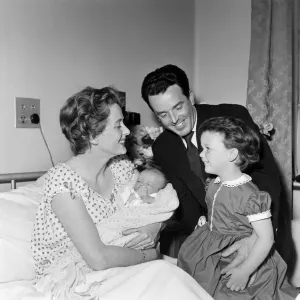 3-Year-Old Louisa Meets Baby Brother Print 1958 3-Year-Old Louisa Meets Baby Brother Print 1958