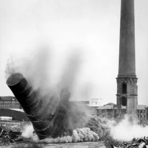 Glasgow Pinkston Power Station Demolition Print 1978