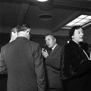 The 51st Labour Party Conference at Morecambe. Harold Wilson smoking his pipe