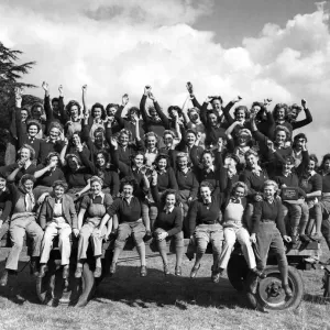 600 Oxfordshire Land Girls gave a demonstration and held competitions in the grounds of 600 Oxfordshire Land Girls gave a demonstration and held competitions in the grounds of