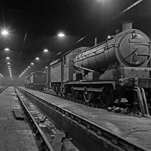 64687 a Hill GER Class J20 0-6-0 locomotive seen here in the Cambridge loco shed shortly
