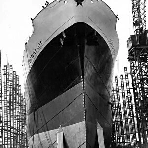 The 8, 000-ton ship Gloucester City was launched at John Readhead
