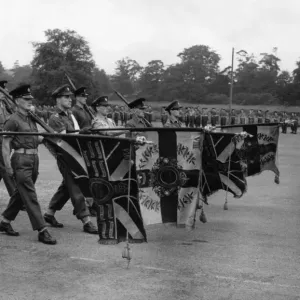 8th and 9th Battalions, The Manchester Regt, rehearse at High Leigh camp for the New