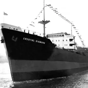The 9, 820 motor vessel Crystal Diamond after her launch from Hawthorn Leslies yard The 9, 820 motor vessel Crystal Diamond after her launch from Hawthorn Leslies yard