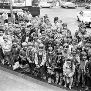 Some 90 children ready to set off on a trip to Lightwater Valley Some 90 children ready to set off on a trip to Lightwater Valley