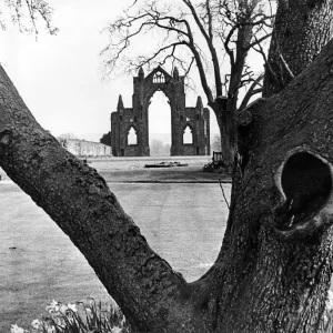 Guisborough Augustinian Priory Church Ruins Print 1975