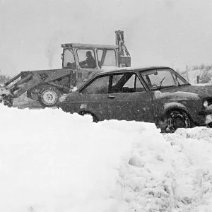 Abandoned Vehicle Print, Teesside Moor Road 1978 Abandoned Vehicle Print, Teesside Moor Road 1978