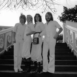 ABBA Pop group November 1976 Bjorn Ulvaeus, Agnetha Falstog