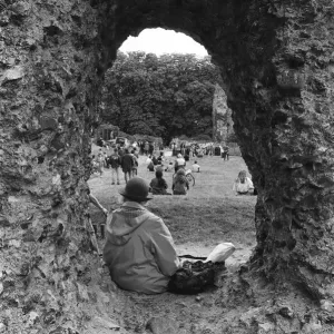 Abbey Ruins celebrations. The Abbey was the fourth largest church in Britain Abbey Ruins celebrations. The Abbey was the fourth largest church in Britain