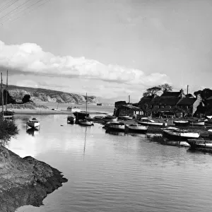 Abersoch harbour, Llanengan, Gwynedd, Wales, 11th April 1953