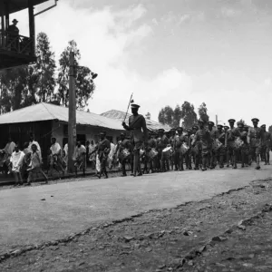 Abyssinian War September 1935 The band of the Imperial Ethiopian Guard marching Abyssinian War September 1935 The band of the Imperial Ethiopian Guard marching