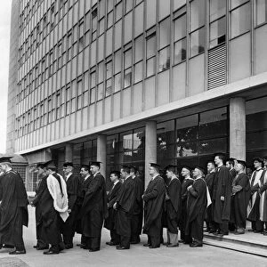 Academic procession, Lanchester College of Technology, Coventry, 13th May 1961