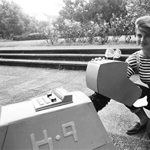 Ace played by Sophie Aldred seen here with the doctors robot dog K9. 12th September 1987
