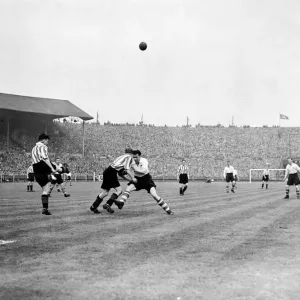 Action during the 1937 FA Cup Final between Sunderland and Preston North End at Wembley Action during the 1937 FA Cup Final between Sunderland and Preston North End at Wembley