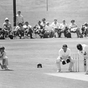 Action from the Britannic Assurance County Championship match at Acklam Park between Action from the Britannic Assurance County Championship match at Acklam Park between