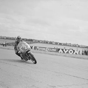 Action from the Daily Herald Motor Cycle Racing Championship at Thruxton