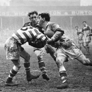 Wigan Rugby League Player in Action Print Wigan Rugby League Player in Action Print