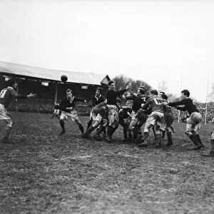 Action from the Wales v Scotland Home Nations Championship held at St Helens Ground